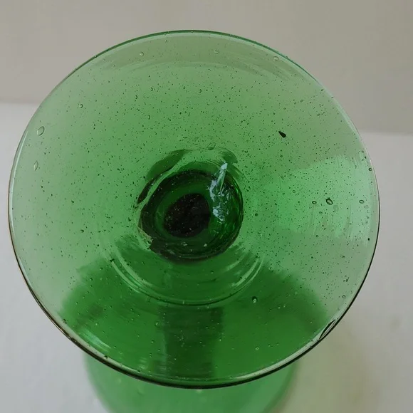 Hand blown recycled glass candle holder - Picture 5 of 6